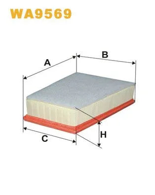 Wix Air Filter WA9569 - tradevehicleparts.co.uk