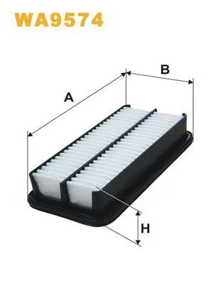 Wix Air Filter WA9574 - tradevehicleparts.co.uk