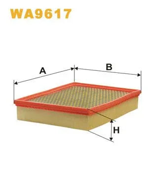 Wix Air Filter WA9617 - tradevehicleparts.co.uk