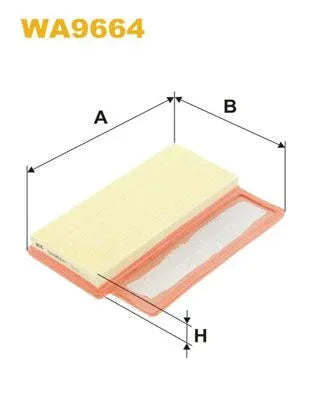 Wix Air Filter WA9664 - tradevehicleparts.co.uk