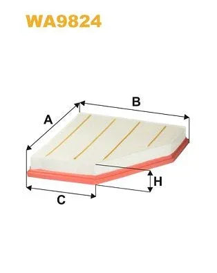 Wix Air Filter WA9824 - tradevehicleparts.co.uk