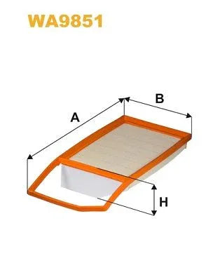Wix Air Filter WA9851 - tradevehicleparts.co.uk
