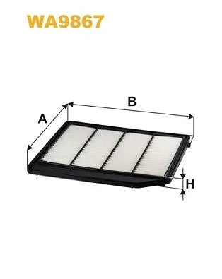 Wix Air Filter WA9867 - tradevehicleparts.co.uk