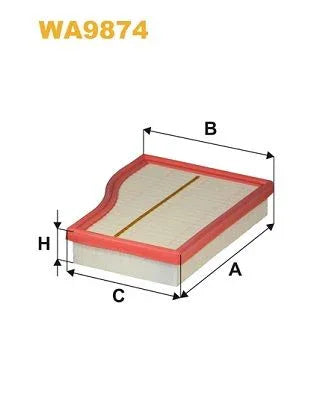 Wix Air Filter WA9874 - tradevehicleparts.co.uk