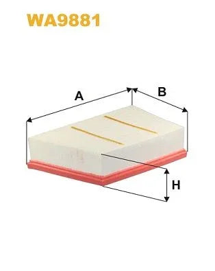 Wix Air Filter WA9881 - tradevehicleparts.co.uk