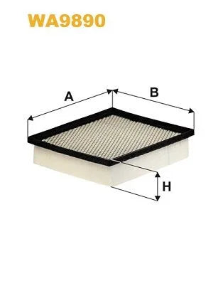 Wix Air Filter WA9890 - tradevehicleparts.co.uk