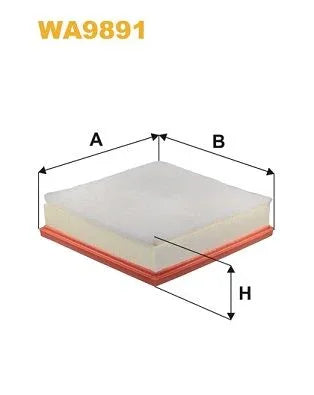 Wix Air Filter WA9891 - tradevehicleparts.co.uk