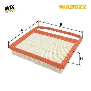 Wix Air Filter WA9922 - tradevehicleparts.co.uk
