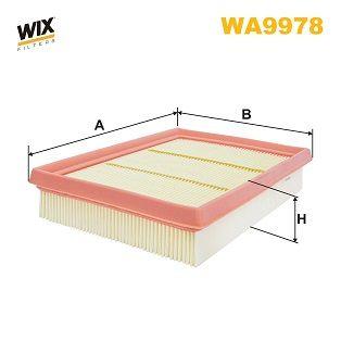 Wix Air Filter WA9978 - tradevehicleparts.co.uk