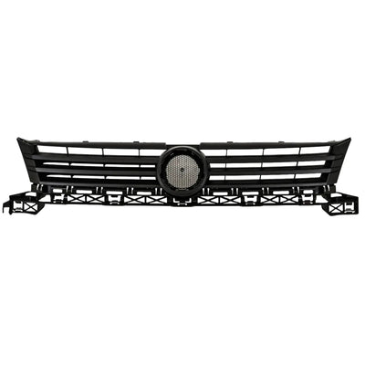 Fits VW Caddy 2011-2015 Front Grille Dark Grey With Grey Moulding - tradevehicleparts.co.uk