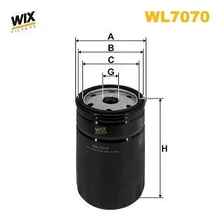 Wix Oil Filter WL7070 - tradevehicleparts.co.uk