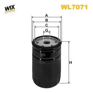 Wix Oil Filter WL7071 - tradevehicleparts.co.uk