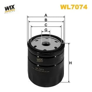 Wix Oil Filter WL7074 - tradevehicleparts.co.uk