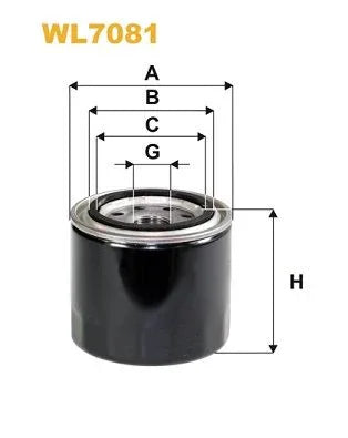 Wix Oil Filter WL7081 - tradevehicleparts.co.uk
