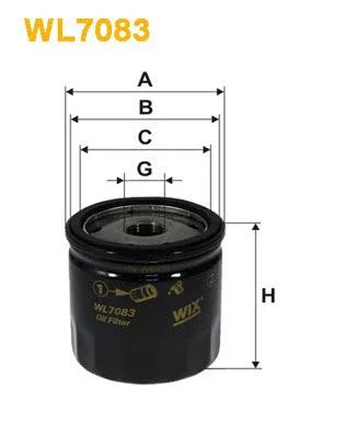 Wix Oil Filter WL7083 - tradevehicleparts.co.uk