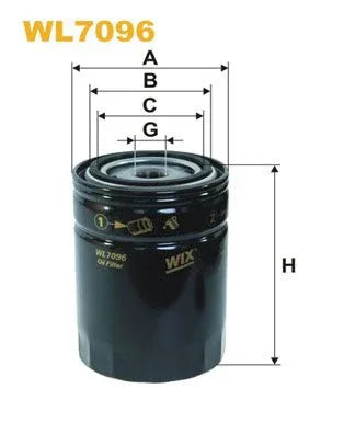 Wix Oil Filter WL7096 - tradevehicleparts.co.uk