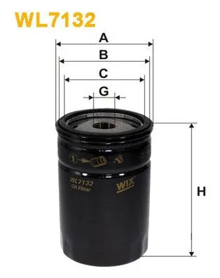 Wix Oil Filter WL7132 - tradevehicleparts.co.uk