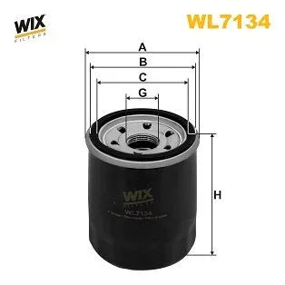 Wix Oil Filter WL7134 - tradevehicleparts.co.uk