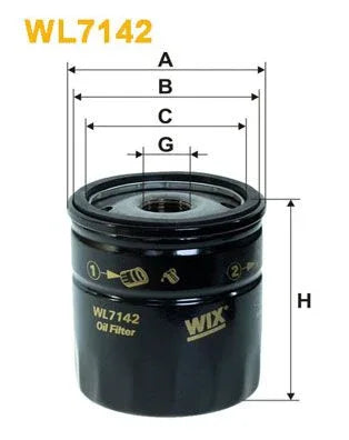 Wix Oil Filter WL7142 - tradevehicleparts.co.uk