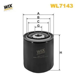 Wix Oil Filter WL7143 - tradevehicleparts.co.uk