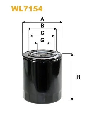 Wix Oil Filter WL7154 - tradevehicleparts.co.uk