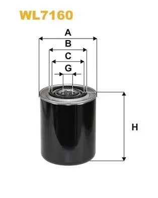 Wix Oil Filter WL7160 - tradevehicleparts.co.uk