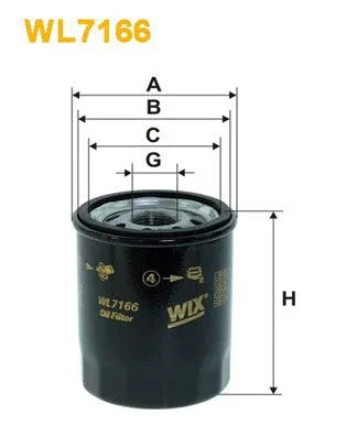 Wix Oil Filter WL7166 - tradevehicleparts.co.uk
