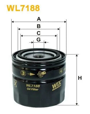 Wix Oil Filter WL7188 - tradevehicleparts.co.uk