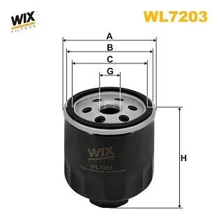 Wix Oil Filter WL7203 - tradevehicleparts.co.uk