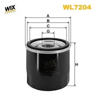 Wix Oil Filter WL7204 - tradevehicleparts.co.uk