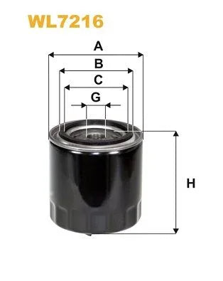 Wix Oil Filter WL7216 - tradevehicleparts.co.uk