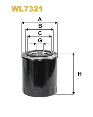 Wix Oil Filter WL7321 - tradevehicleparts.co.uk