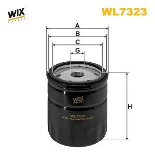 Wix Oil Filter WL7323 - tradevehicleparts.co.uk