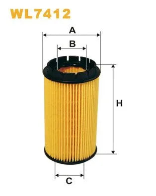 Wix Oil Filter WL7412 - tradevehicleparts.co.uk