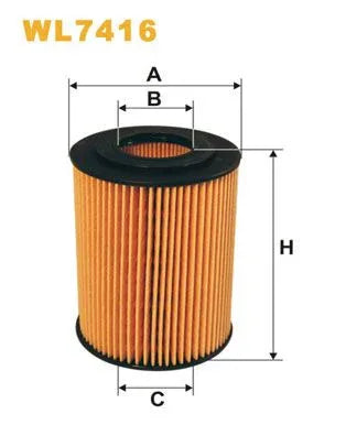 Wix Oil Filter WL7416 - tradevehicleparts.co.uk