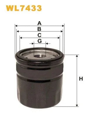 Wix Oil Filter WL7433 - tradevehicleparts.co.uk