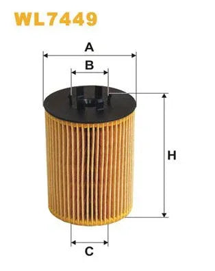 Wix Oil Filter WL7449 - tradevehicleparts.co.uk