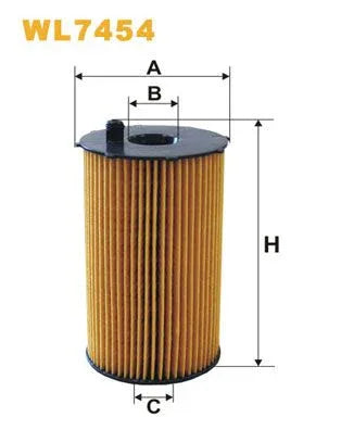 Wix Oil Filter WL7454 - tradevehicleparts.co.uk