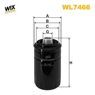 Wix Oil Filter WL7466 - tradevehicleparts.co.uk