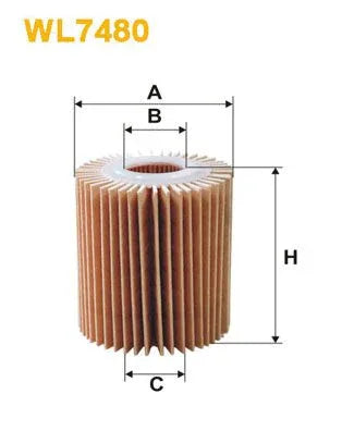Wix Oil Filter WL7480 - tradevehicleparts.co.uk