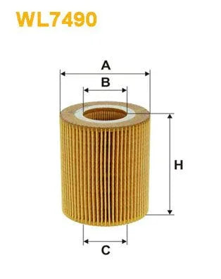 Wix Oil Filter WL7490 - tradevehicleparts.co.uk