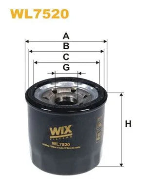Wix Oil Filter WL7520 - tradevehicleparts.co.uk