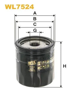 Wix Oil Filter WL7524 - tradevehicleparts.co.uk