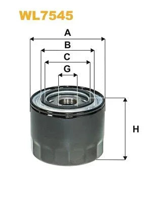 Wix Oil Filter WL7545 - tradevehicleparts.co.uk