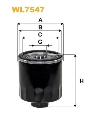 Wix Oil Filter WL7547 - tradevehicleparts.co.uk
