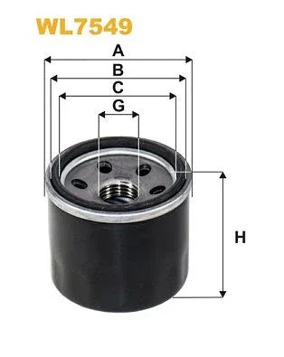 Wix Oil Filter WL7549 - tradevehicleparts.co.uk