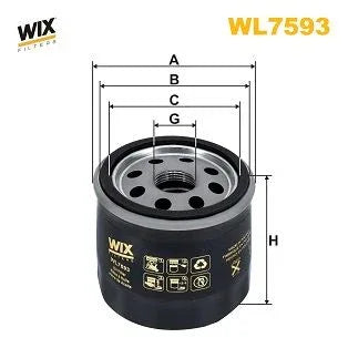 Wix Oil Filter WL7593 - tradevehicleparts.co.uk