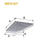 WIX Cabin Filters Cabin Filter WP2167 thumbnail
