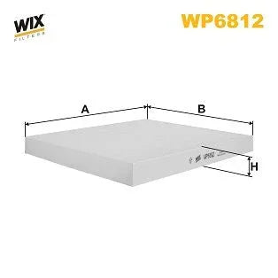 Wix Cabin Filter WP6812 - tradevehicleparts.co.uk