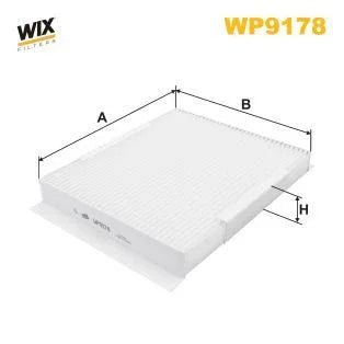 Wix Cabin Filter WP9178 - tradevehicleparts.co.uk